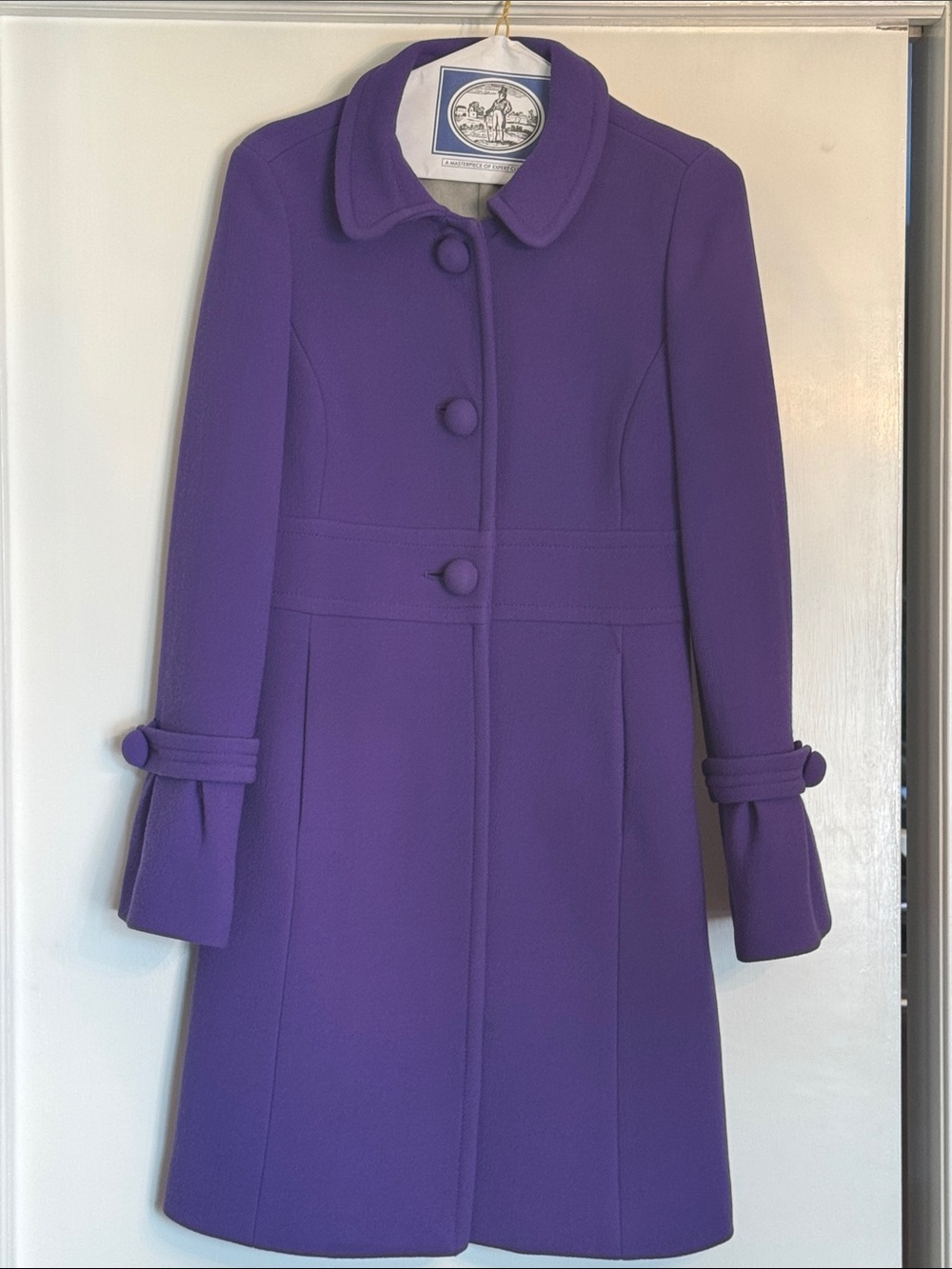 J. Crew Purple Wool-Blend Coat